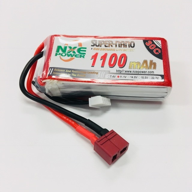 NXE-3S-1100MAH-30C LIPO 11.1V , Deans plugs