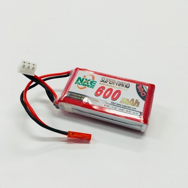 NXE 2s-600mah-30C, 7.4V