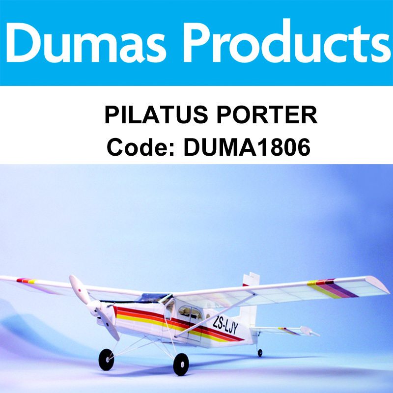 DUMAS 1806, 40 INCH PILATUS PORTER R/C ELECTRIC POWERED