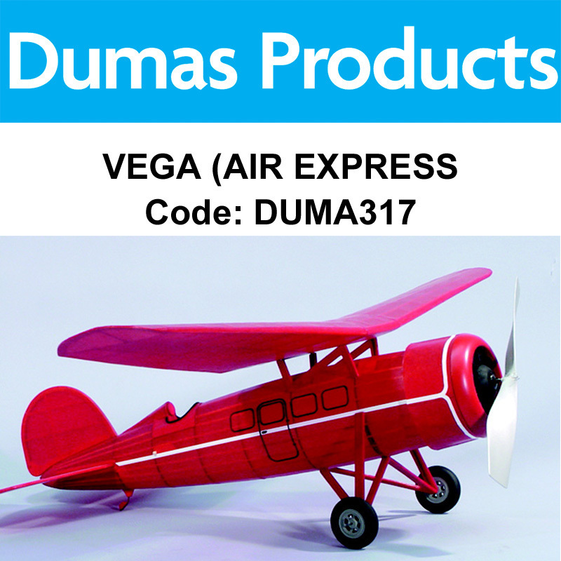 DUMAS 317, VEGA( AIR EXPRESS) 30 INCH WINGSPAN RUBBER POWERED