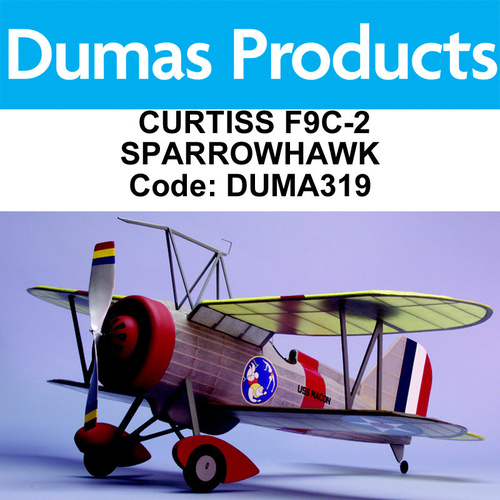 DUMAS 319, Curtis F9C-2 SPARROWHAWK, 30inch Wingspan