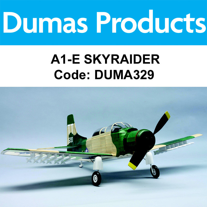DUMAS 329 , AE-1 SKYRAIDER 30" RUBBER POWERED