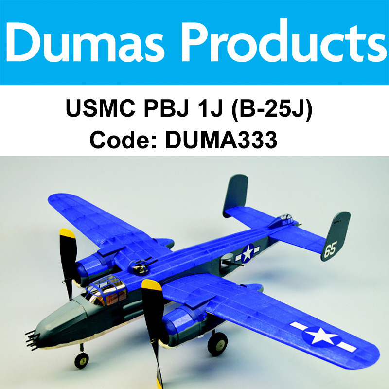 DUMAS 333 , USMC PBJ 1J (B-25J) 30" RUBBER POWERED