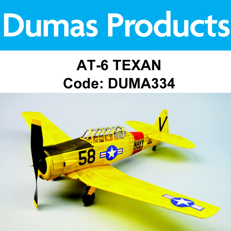 Dumas 334, AT-6 TEXAN 30" Rubber Powered