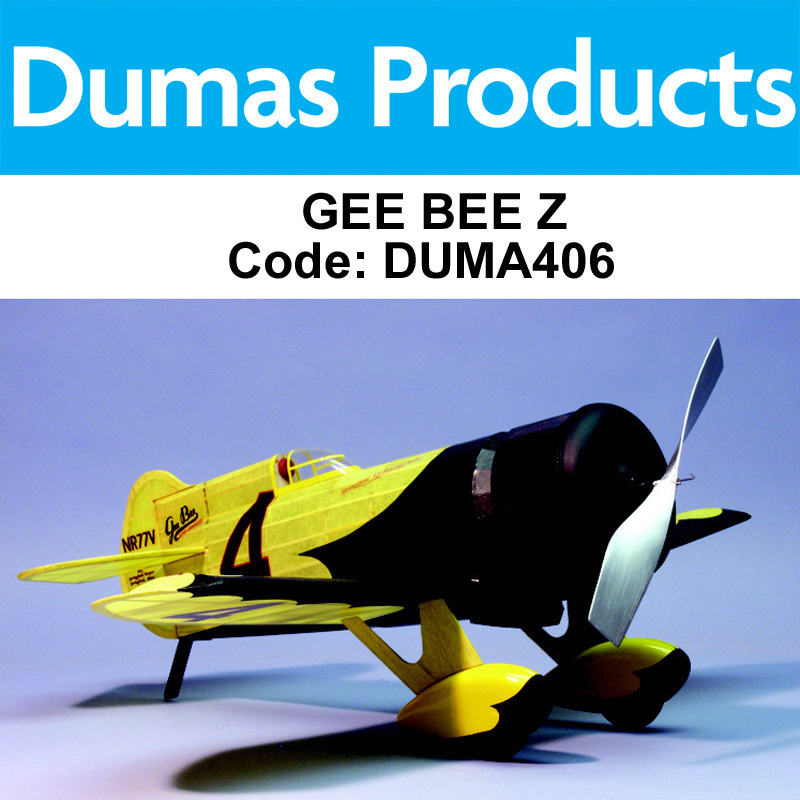 DUMAS 406 , GEE BEE Z , 24" Rubber Powered