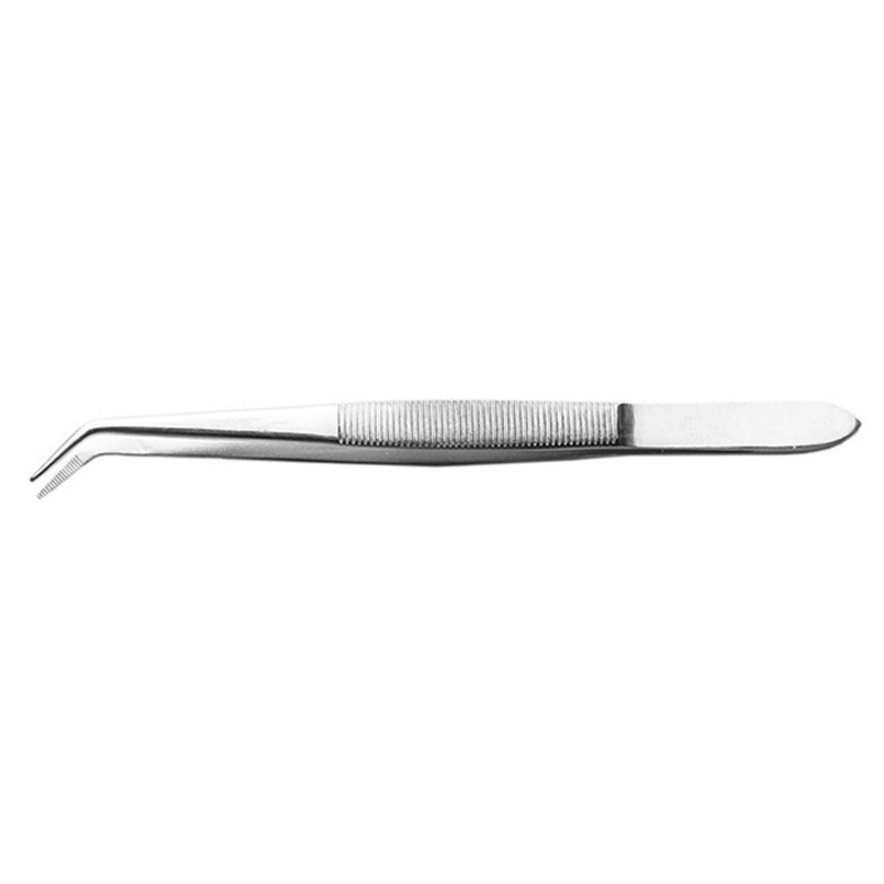Excel 30415, Stainless Steel, 6.0in Curved Point Tweezers