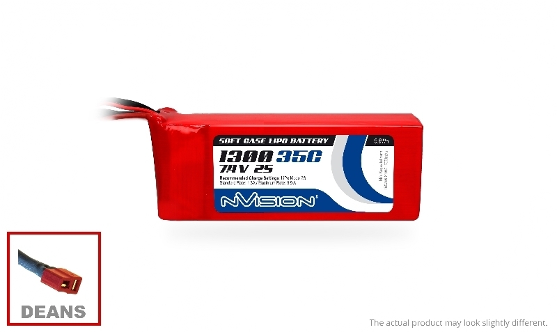 NVision,2s, 7.4V 1300mah-35C,