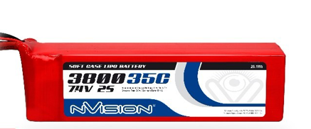 NVO-2S-3800MAH-35C SOFT CASE LIPO 7.4V