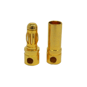 HW 4mm Long Gold plated plugs:3Pairs M/F